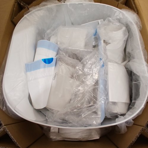 EXTRA WIDE OPEN SELF CLEANING CAT LITTER BOX - WHITE (MODEL: CH-ICB026) image 3