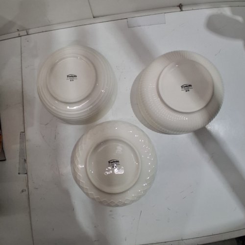 3PC TRUDEAU PORCELAIN SERVING BOWLS - 9.4" - WHITE (MODEL: 1901720) image 4