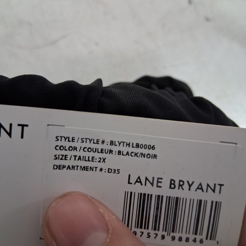 WOMEN'S LANE BRYANT PULL ON JERSY PANTS - 2X - BLACK (STYLE: BLYTH LB0006) image 3