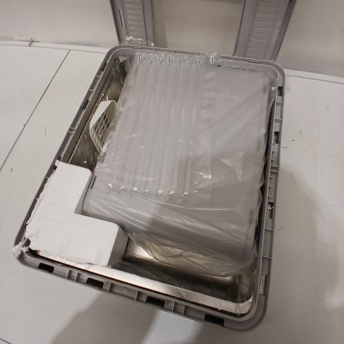 BINGOPAW LARGE FOLDABLE CAT LITTER BOX WITH SCOOP AND ROOF ACCESS - GREY image 3