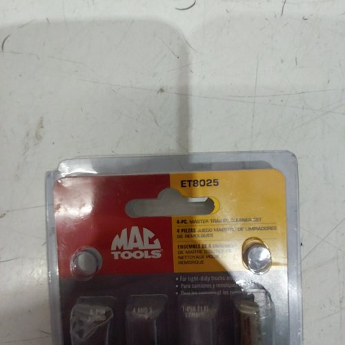 4PC MAC TOOLS TRAILER TERMINAL AND PLUG CLEANER SET (MODEL: ET8025) image 2