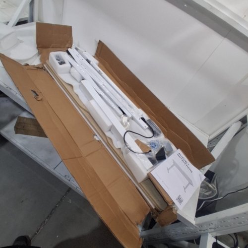 ELECTRIC ADJUSTABLE STANDING DESK - 48" X 24" - BRIGHT BEECH/WHITE (MODEL: S35) image 6