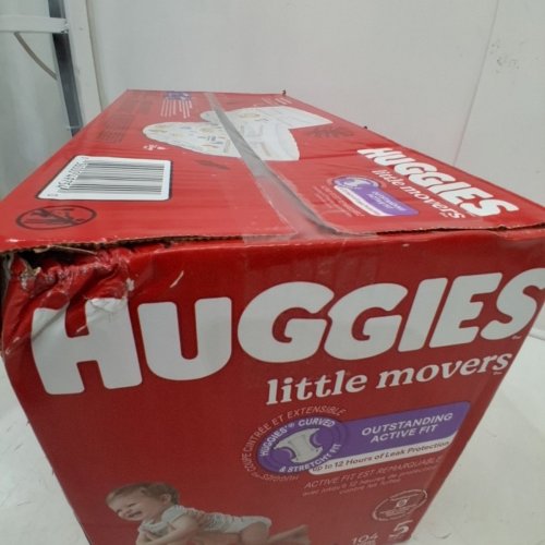 104PK HUGGIES LITTLE MOVERS DIAPERS - SIZE 5 image 3