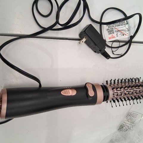 ANWA BEAUTY YOUR LIFE ROTATING HAIR DRYER BRUSH - BLACK/ROSE GOLD (MODEL: AB-612) image 3