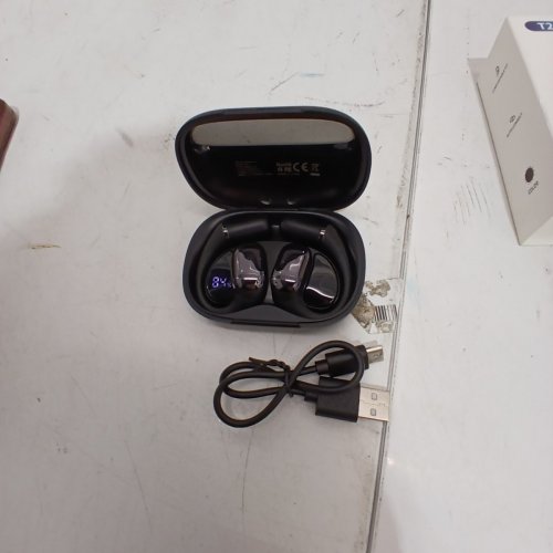 WHYKJTEK AI TRANSLATION OPEN-EAR WIRELESS EARBUD HEADPHONES - 35H PLAYTIME, BLUETOOTH 6.0 FOR BUSINESS MEETINGS, TRAVEL & MORE - BLACK (MODEL: T22) image 4