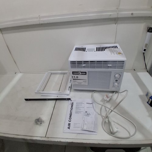 GE APPLIANCES ELECTRONIC WINDOW AIR CONDITIONER - 5,000 BTU - 150SQ.FT - WHITE (MODEL: AWAS05BWFC) image 3