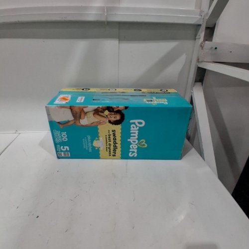100PK PAMPERS SWADDLERS 100% LEAKPROOF DISPOSABLE BABY DIAPERS - SIZE 5 image 3