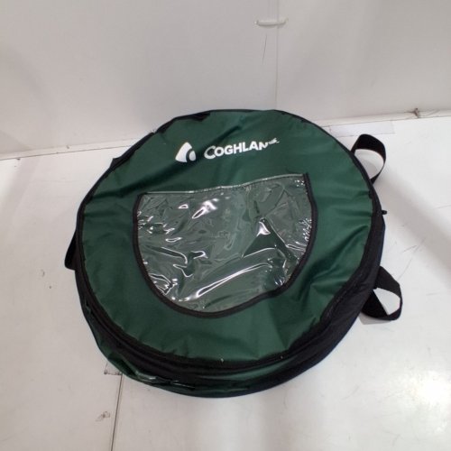 COGHLANS DELUXE SPRING LOADED POP UP CAMPING TRASH CAN, 9" X 7", GREEN/BLACK, (MODEL: 1819-A) image 2