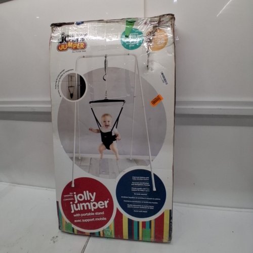 JOLLY JUMPER CLASSIC THE ORIGINAL JOLLY JUMPER WITH STAND - 28LB MAX LOAD - BLACK image 4
