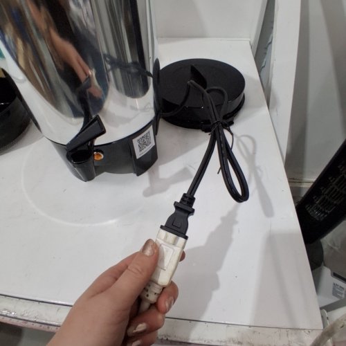COMMERCIAL COFFEE URN DISPENSER/ELECTRIC BOILER FOR FAST BREWING - 42 CUPS - 120 V - STAINLESS STEEL/BLACK (MODEL: FCMLA042) image 2
