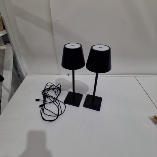 2PK MIKASA TOUCH CONTROL LED LAMP WITH 3 LIGHT SETTINGS - 12" - BLACK (MODEL: 1835518) image 4