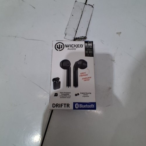 WICKED AUDIO DRIFTR TRUE WIRELESS HEADPHONES WITH BLUETOOTH - BLACK (MODEL : WI-TW2150-CA) image 2