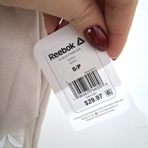 WOMEN'S REEBOK JOGGER PANTS - SMALL - BEIGE image 3