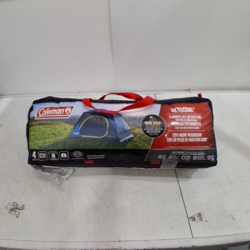 COLEMAN CAMPING TENT DARKROOM SKYDOME TENT - 4-PERSON - BLUE image 7