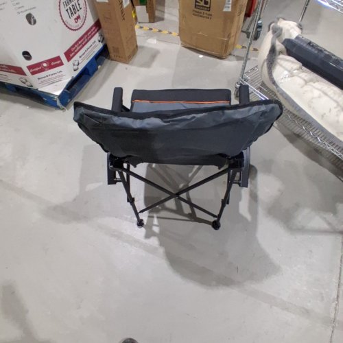 OVERMONT OVERSIZED CAMPING CHAIR - 450 LBS - GREY\BLACK image 3
