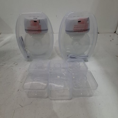 2PK BELLABABY WEARABLE HANDS FREE TOUCH CONTROL ELECTRIC BREAST PUMP - 6OZ - 24MM/17MM/19MM/21MM FLANGE - WHITE - (MODEL BLA8035) image 2