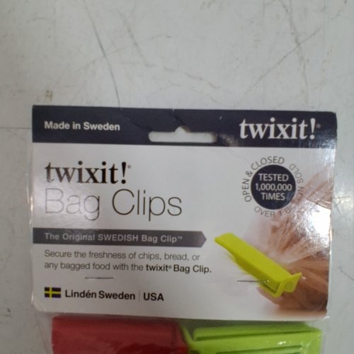 5PK TWIXIT! BAG CLIPS - LARGE/SMALL - RED/WHITE/GREEN (MODEL: 024 JAZ) image 3