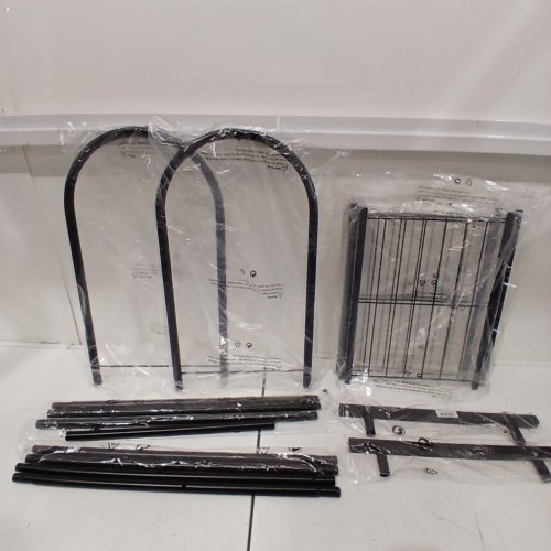 3-TIER SIMPLE STYLE ROLLING METAL CLOTHES RACK - 18.5" X 17" X 71" - BLACK (MODEL: YD0059) image 5