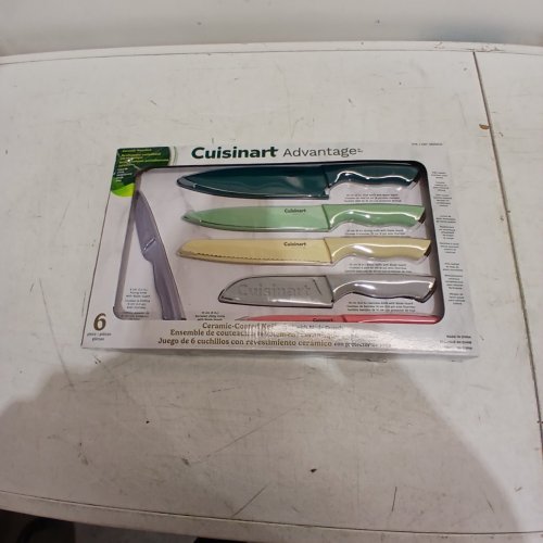 6PC CUISINART KNIFE SET WITH SHEATHES - MULTICOLOUR (MODEL: 2826602) image 2