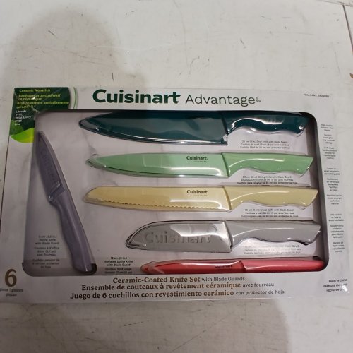 6PC CUISINART KNIFE SET WITH SHEATHES - MULTICOLOUR (MODEL: 2826602) image 3