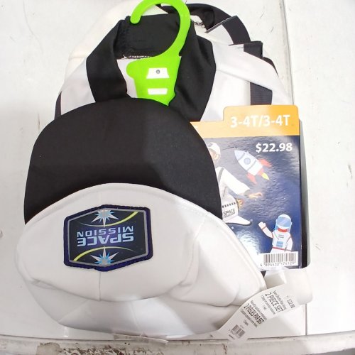 2PC SPACE SHUTTLE RIDE-ALONG COSTUME SET - 3T-4T - WHITE AND BLACK (STYLE:10517) image 2