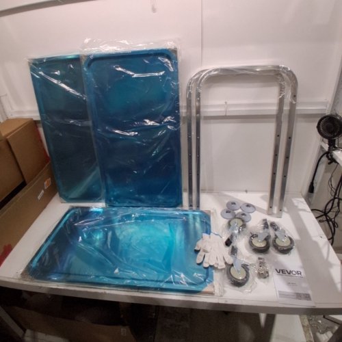 3 TIER STAINLESS STEEL LAB CART - 29" X 15" X 32" - SILVER (MODEL: JCL004) image 2