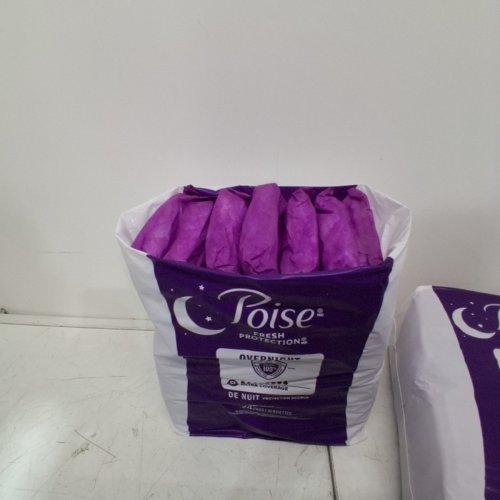 89PK POISE OVERNIGHT EXTRA COVERAGE INCONTINENCE PADS - LONG LENGTH (8) - (MODEL: 5599901) image 4