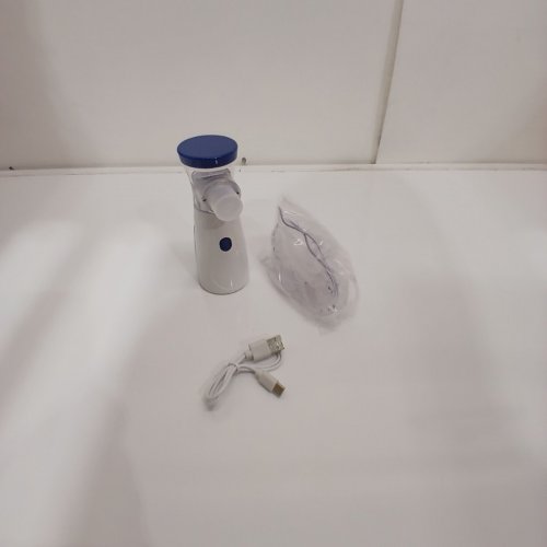 PORTABLE SILENT RECHARGABLE ULTRASONIC MESH NEBULIZER - WHITE /BLUE (MODEL: JSL-W302) image 3