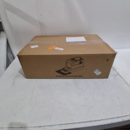 UNBRANDED STAINLESS STEEL CAT LITTERBOX - GREY image 6
