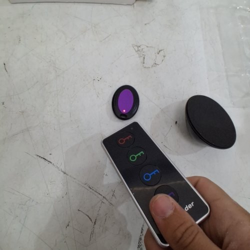 6pc FINDKEY WIRELESS KEY FINDER TAGS With REMOTE - 98ft -131FT TRANSMITTING DISTANCE - BLACK image 2