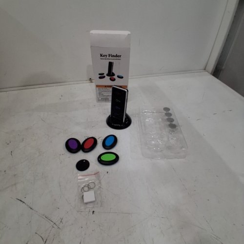 6pc FINDKEY WIRELESS KEY FINDER TAGS With REMOTE - 98ft -131FT TRANSMITTING DISTANCE - BLACK image 3