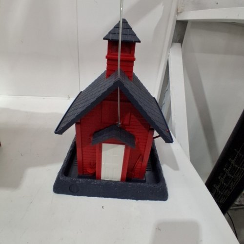 NORTH STATE SCHOOLHOUSE BIRD FEEDER, RED (MODEL: 9084M) image 2