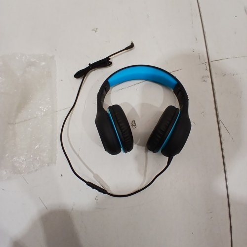 KIDS MPOW CH6S WIRED OVER-EAR HEADPHONES WITH 85DB/94DB VOLUME LIMITER AND IN-LINE MIC - BLACK/BLUE (MODEL: BH297B) image 4