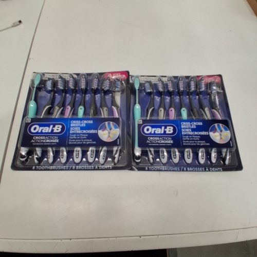2(8PK) ORAL-B MAX CLEAN ADVANCED TOOTHBRUSH CROSSACTION, SOFT - ASSORTED COLORS image 4