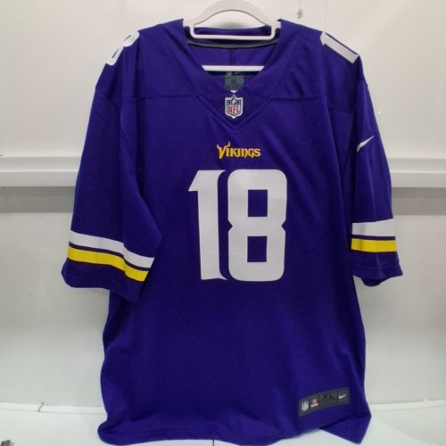 MENS NIKE NFL JUSTIN JEFFERSON #18 MINNESOTA VIKINGS LOOSE FIT JERSEY - EXTRA LARGE - PURPLE image 2