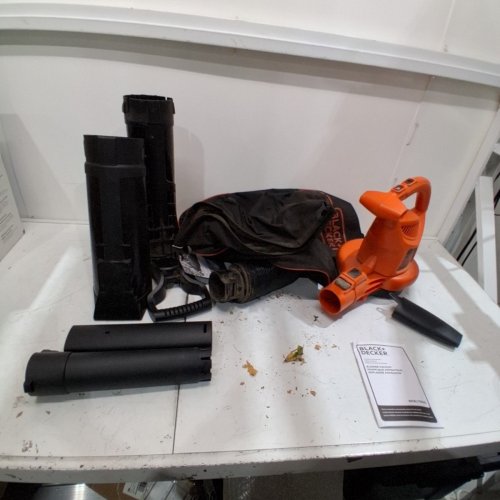 BLACK+DECKER 3-IN-1 VACPACK CORDED ELECTRIC LEAF BLOWER, VACUUM & MULCHER WITH BACKPACK BAG - 250MPH - 400CFM - BLACK/ORANGE (MODEL: BEBL7000) image 3