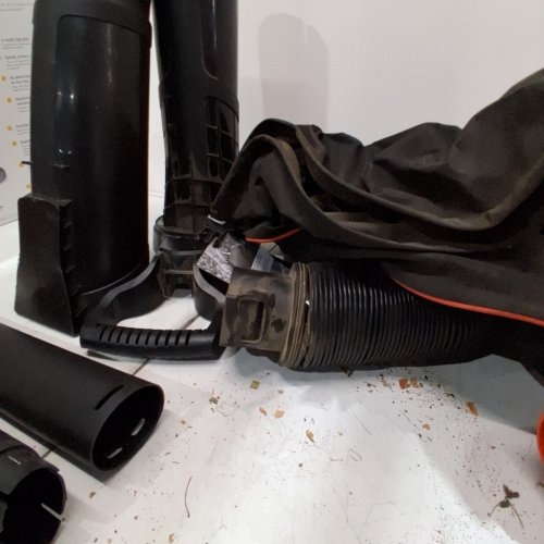 BLACK+DECKER 3-IN-1 VACPACK CORDED ELECTRIC LEAF BLOWER, VACUUM & MULCHER WITH BACKPACK BAG - 250MPH - 400CFM - BLACK/ORANGE (MODEL: BEBL7000) image 4