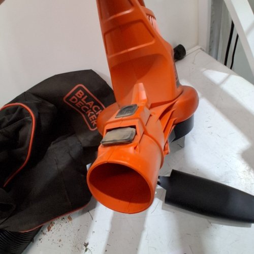 BLACK+DECKER 3-IN-1 VACPACK CORDED ELECTRIC LEAF BLOWER, VACUUM & MULCHER WITH BACKPACK BAG - 250MPH - 400CFM - BLACK/ORANGE (MODEL: BEBL7000) image 5