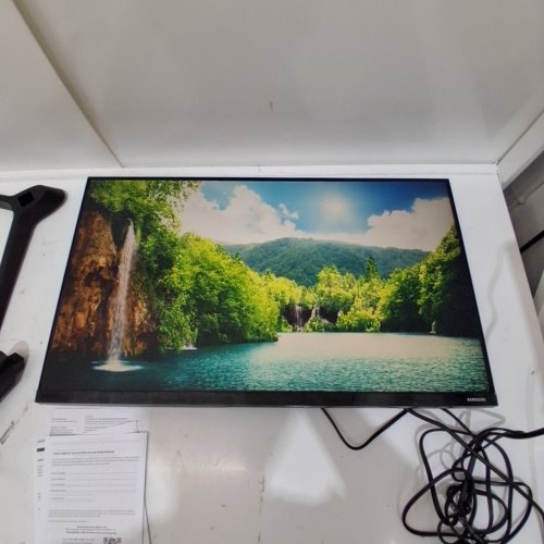 SAMSUNG T35F 24" LED MONITOR WITH BORDER-LESS DESIGN - 1080P IPS PANEL, 75HZ, FREESYNC, & EYE SAVER MODE - BLACK (MODEL: F27T350FHN) image 2