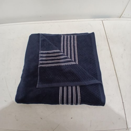 GLUCKSTEIN STUDIO STRIPED TOWEL - 35" X 70" - NAVY BLUE (ITEM: 1176688) image 2
