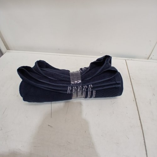 GLUCKSTEIN STUDIO STRIPED TOWEL - 35" X 70" - NAVY BLUE (ITEM: 1176688) image 3