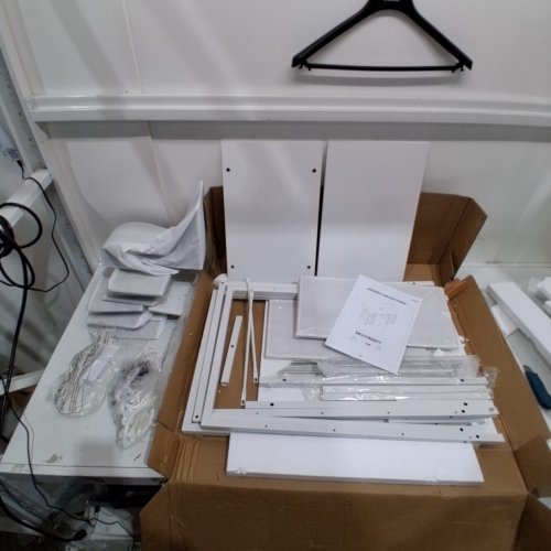RECTANGULAR COMPUTER DESK WITH 8 DRAWERS AND POWER OUTLET 47" - WHITE (MODEL: CRD011) image 3