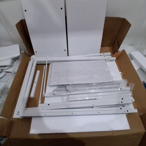 RECTANGULAR COMPUTER DESK WITH 8 DRAWERS AND POWER OUTLET 47" - WHITE (MODEL: CRD011) image 8