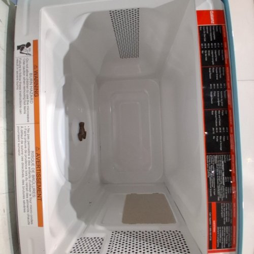 GALANZ RETRO-STYLE DIGITAL MICROWAVE OVEN - 0.7CU.FT - BLUE (MODEL: GLCMKZ07BER07) image 4