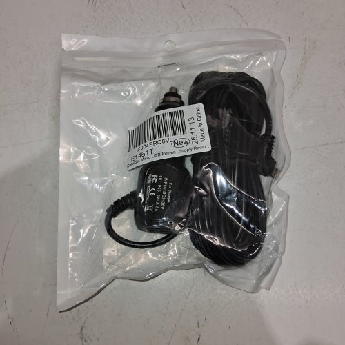 CAR CHARGER TO MICRO USB CORD - 10FT - BLACK image 2