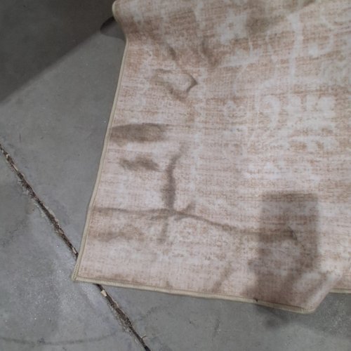 RELEANY WASHABLE REA RUG - 5FT X 7FT - BEIGE/CREAM/BROWN image 5