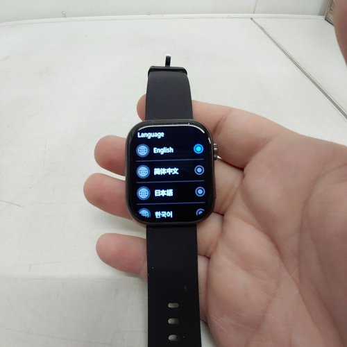 SMART WATCH WITH RUBBER STRAP - BLACK image 2