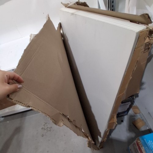 10PK FASARXIU PVC WATERPROOF SMOOTH FIRE-RATED DROP CEILING TILES/PANELS - 24" X 48" - WHITE image 3