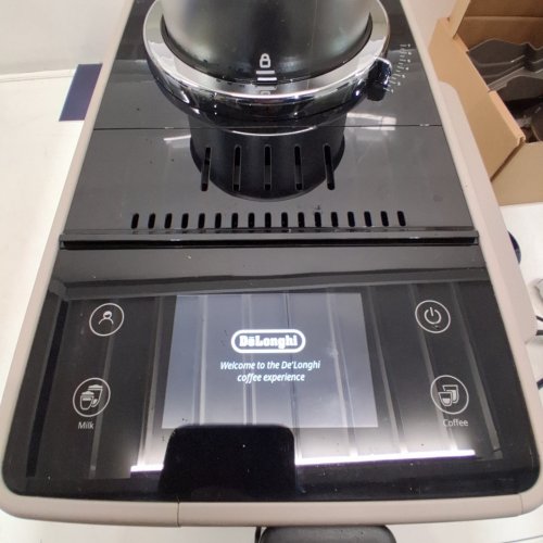 DELONGHI RIVELIA FULLY AUTOMATIC ESPRESSO MACHINE WITH BEAN SWITCH SYSTEM - BEIGE/BLACK (MODEL: EXAM44055BG) image 2