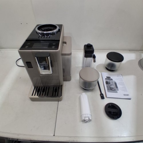DELONGHI RIVELIA FULLY AUTOMATIC ESPRESSO MACHINE WITH BEAN SWITCH SYSTEM - BEIGE/BLACK (MODEL: EXAM44055BG) image 12